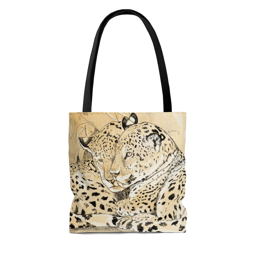 Thumbnail: AOP Tote Bag- Leopard Lovers