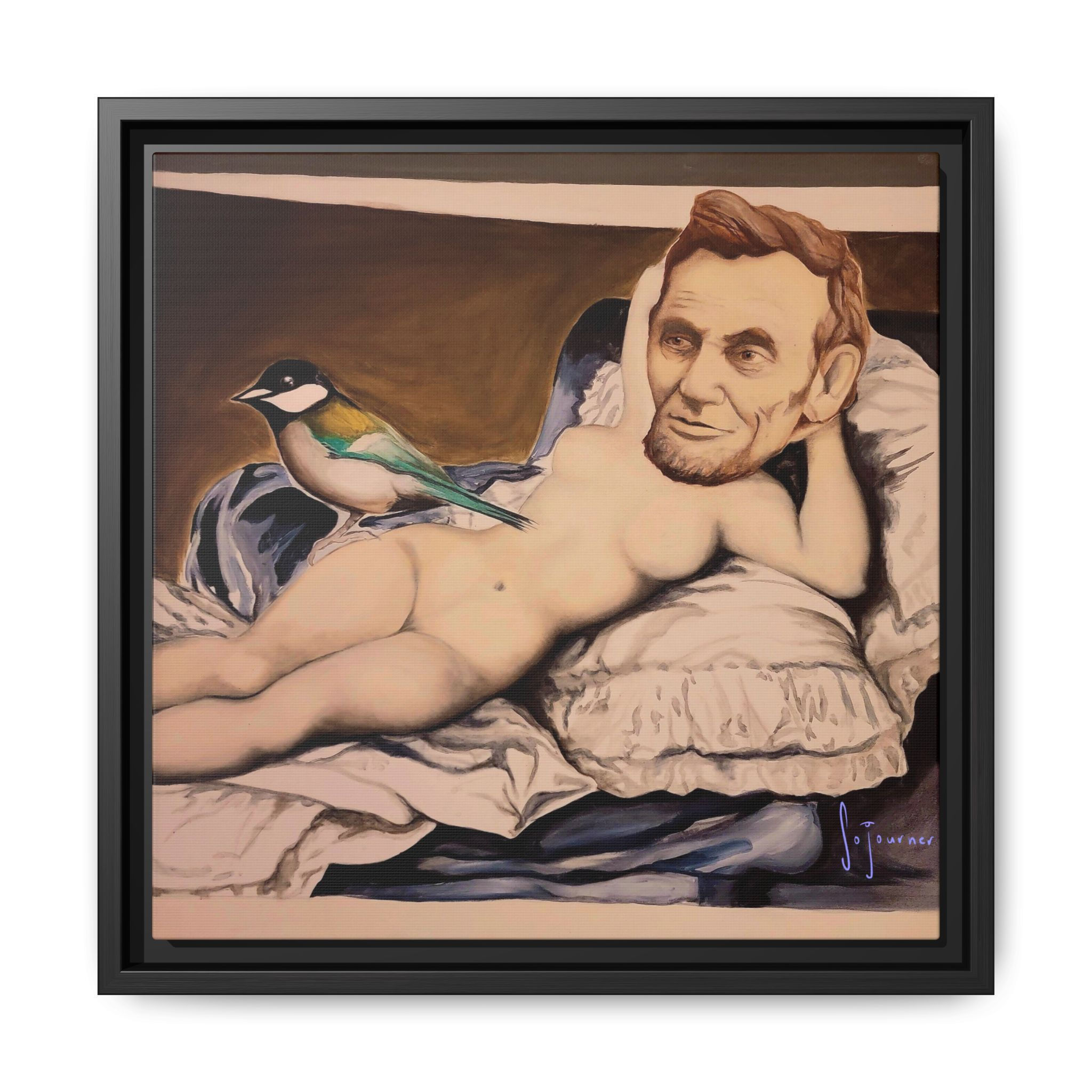 Honest Woman Babe-raham Framed Matte Canvas