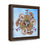 Thumbnail: Mushroom mandala Gallery Canvas Wraps, Square Frame