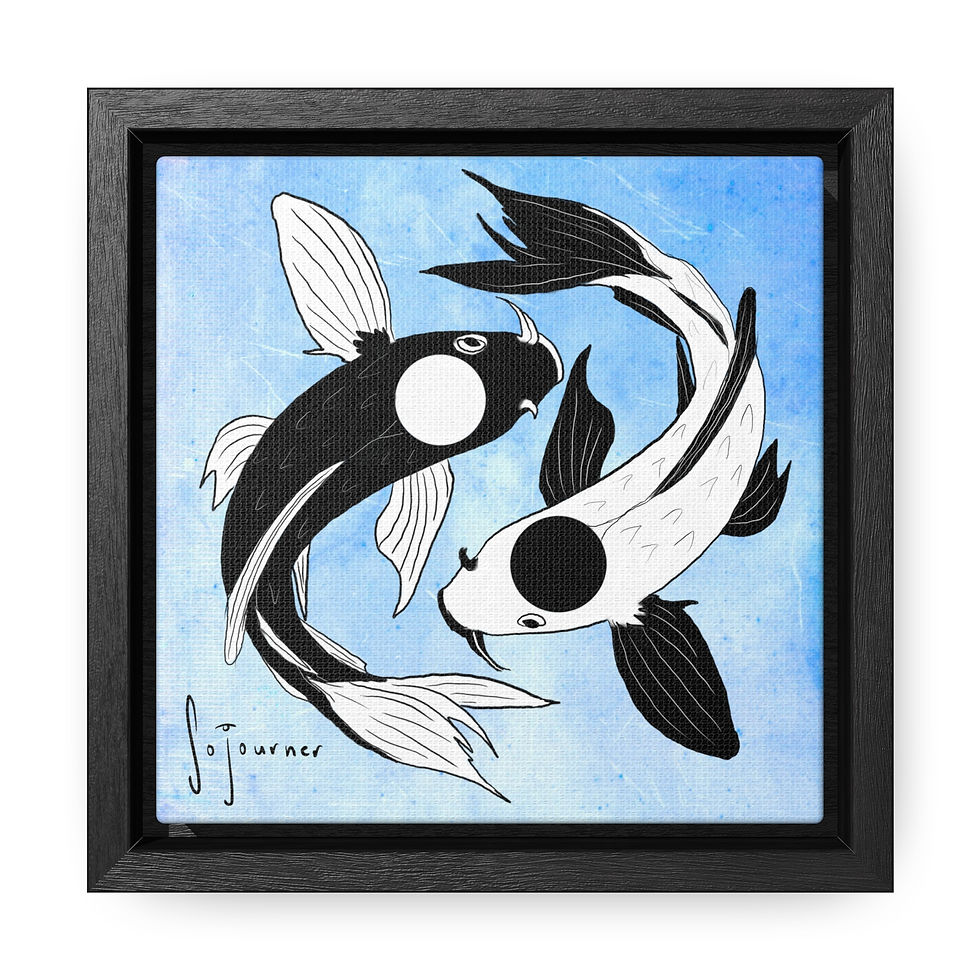 Blue infinity-Gallery Canvas Wraps, Square Frame