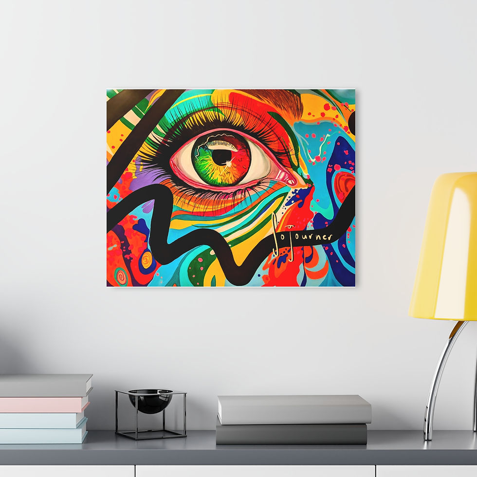 Thumbnail: Vibrant Acrylic Art Print, Colorful Wall Art, Eye-Catching art