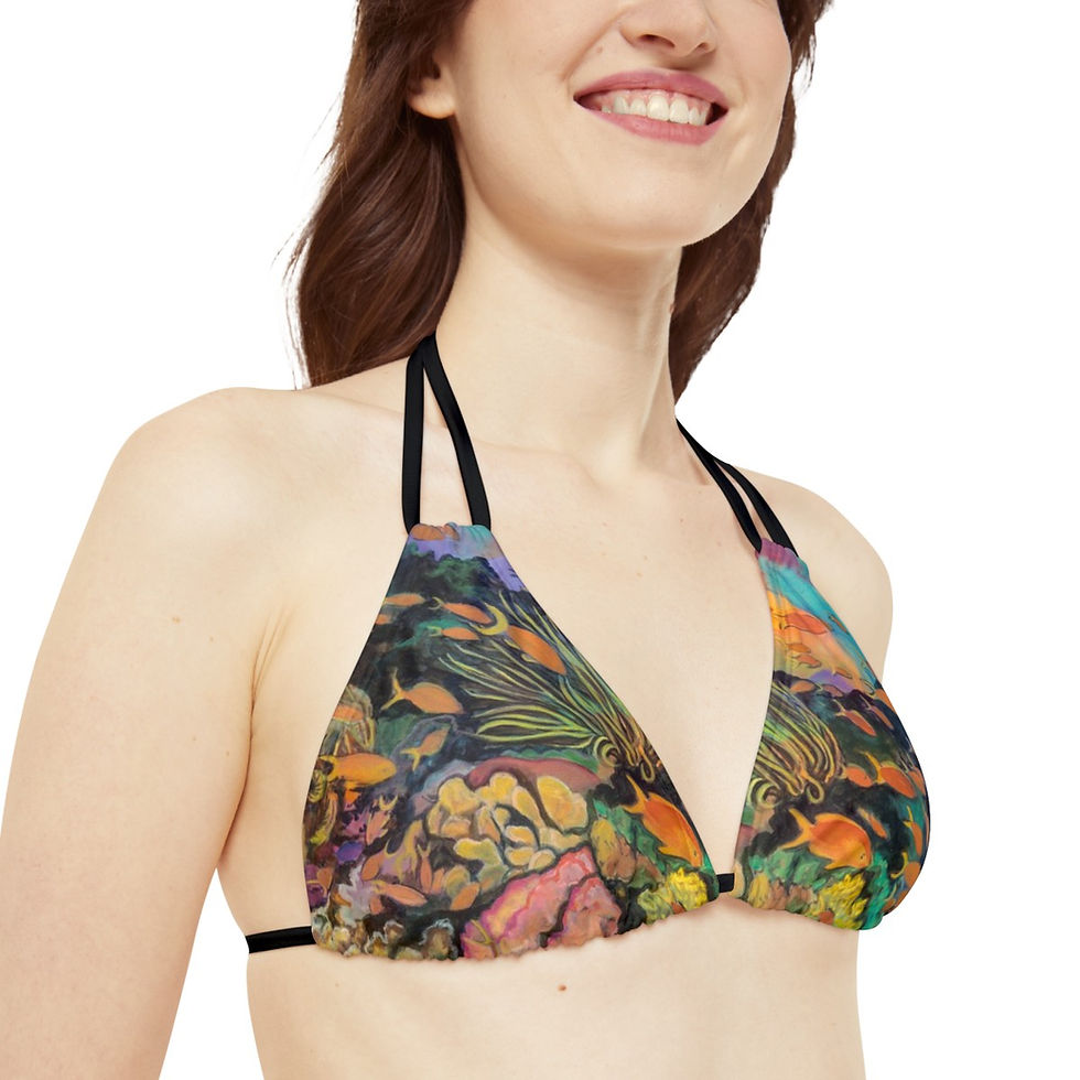 Thumbnail: Strappy Bikini Set (AOP)