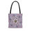 Thumbnail: AOP Tote Bag- Jellyfish Mandala: Pastel Lavender 