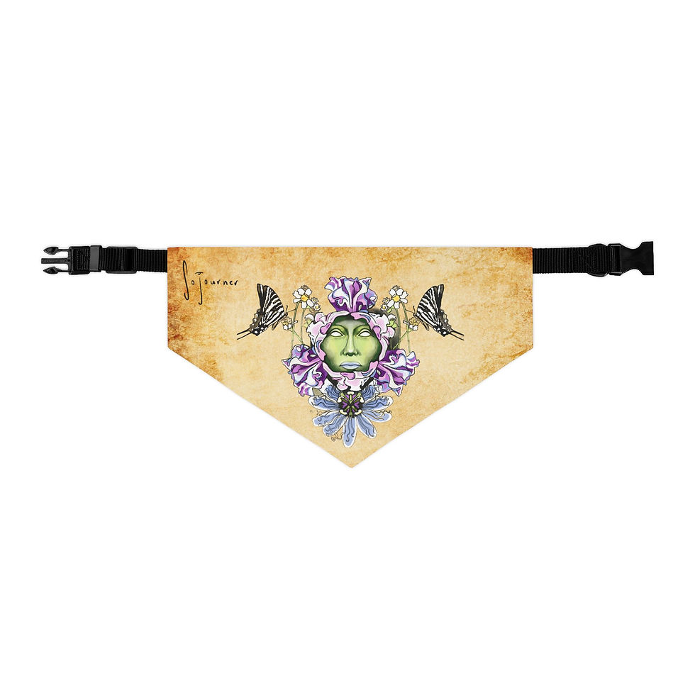 Green goddess Pet Bandana Collar