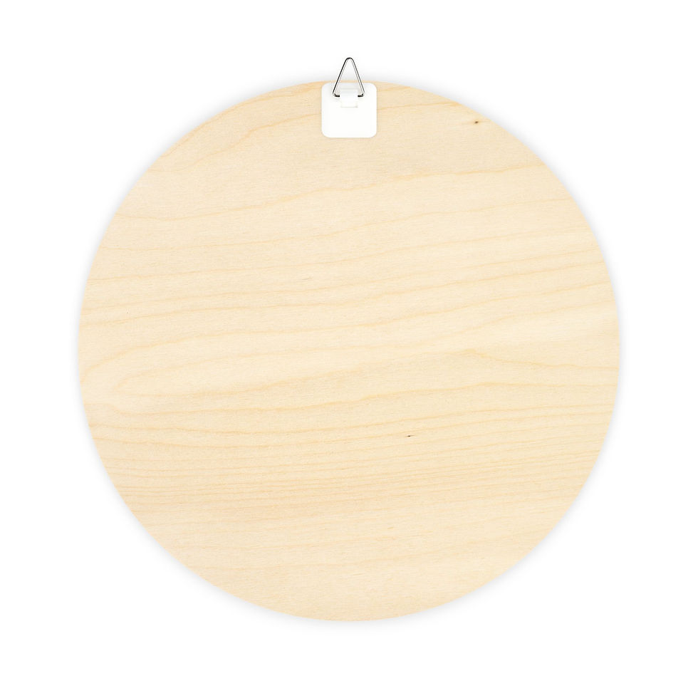Thumbnail: Whispers of the three eyed sun - Round Wood Sign 