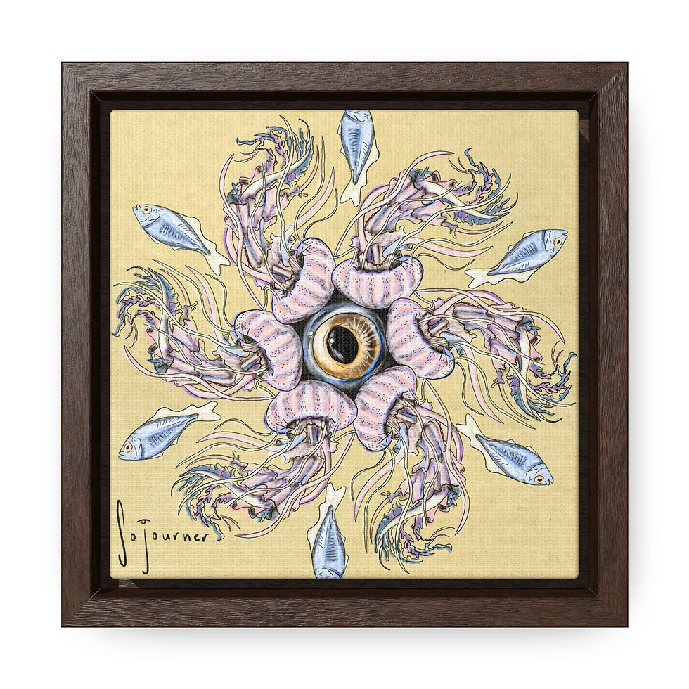 Thumbnail: Eye jelly Gallery Canvas Wraps, Square Frame
