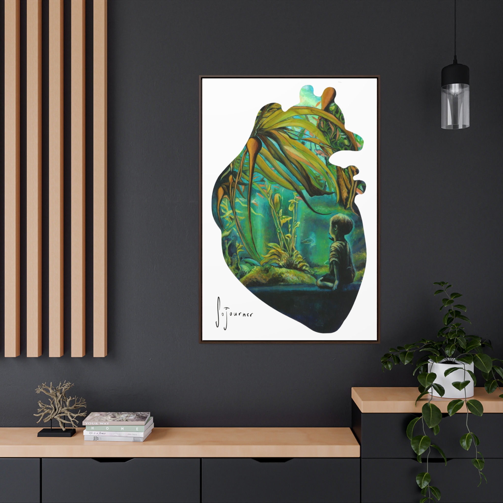 Boy Heart Gallery Canvas Wraps, Vertical Frame