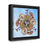 Thumbnail: Mushroom mandala Gallery Canvas Wraps, Square Frame