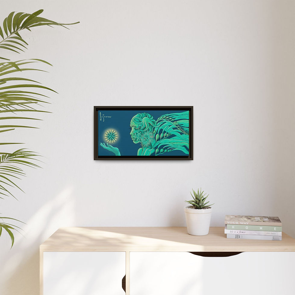 Thumbnail: Framed Matte Canvas Art — The Source