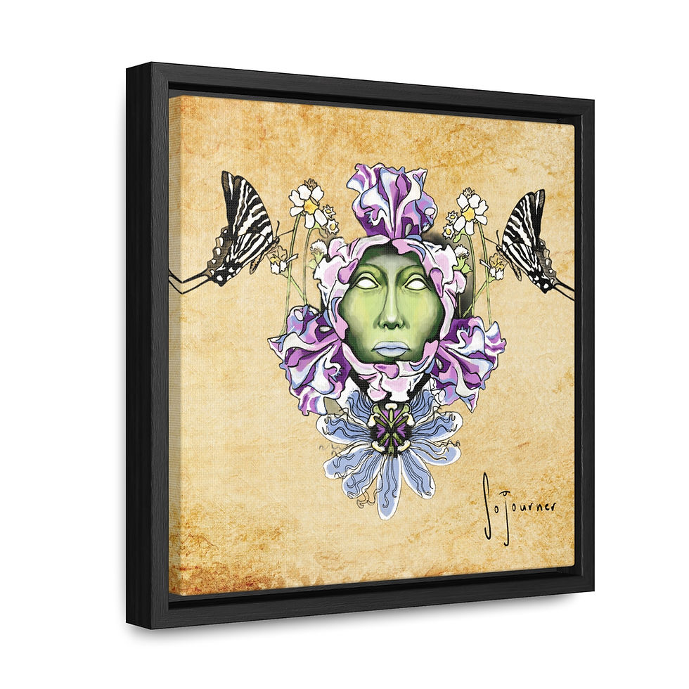 Thumbnail: Green Goddess Gallery Canvas Wraps, Square Frame