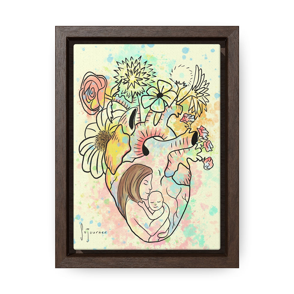 Thumbnail: Mothers Love Gallery Canvas Wraps, Vertical Frame