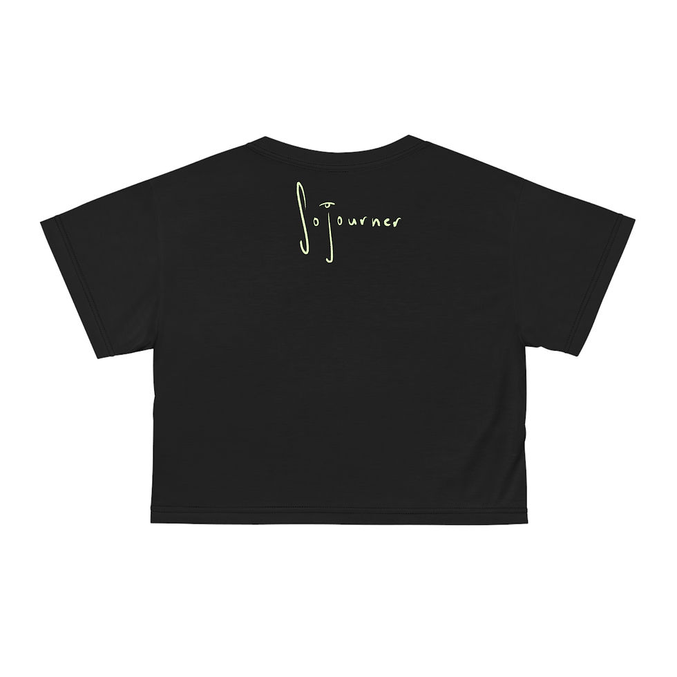 Thumbnail: Ancestral Iris  Crop Tee (AOP)