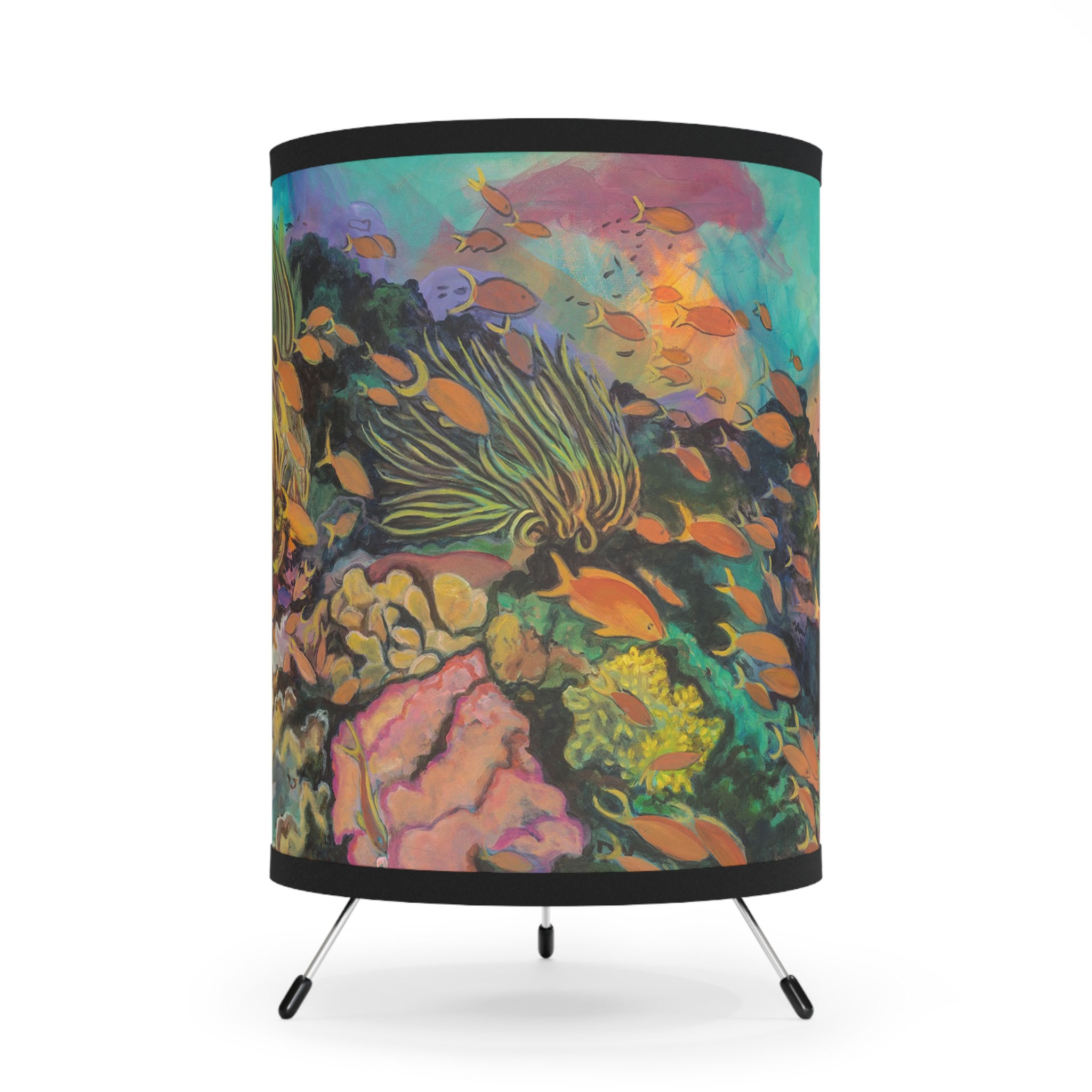 Heal Tripod Lamp with High-Res Printed Shade, US\CA plug