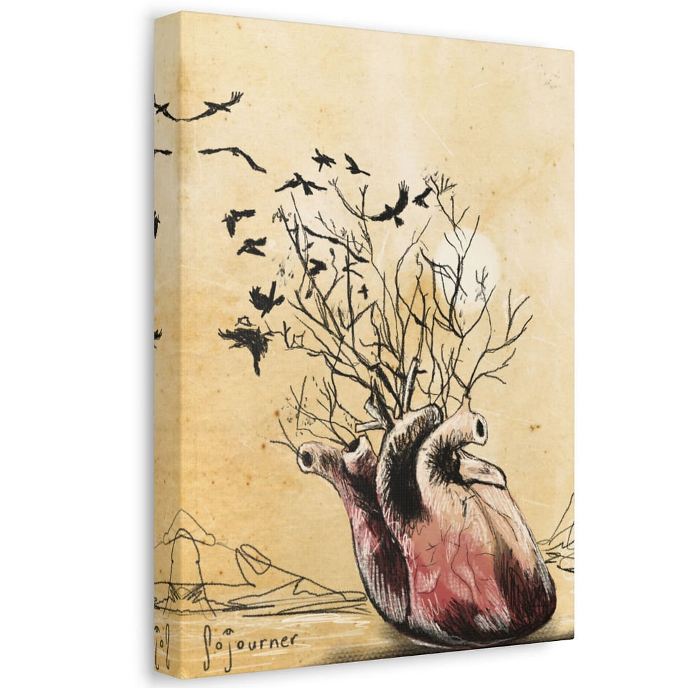 Thumbnail: Stretched Canvas- Raven Song