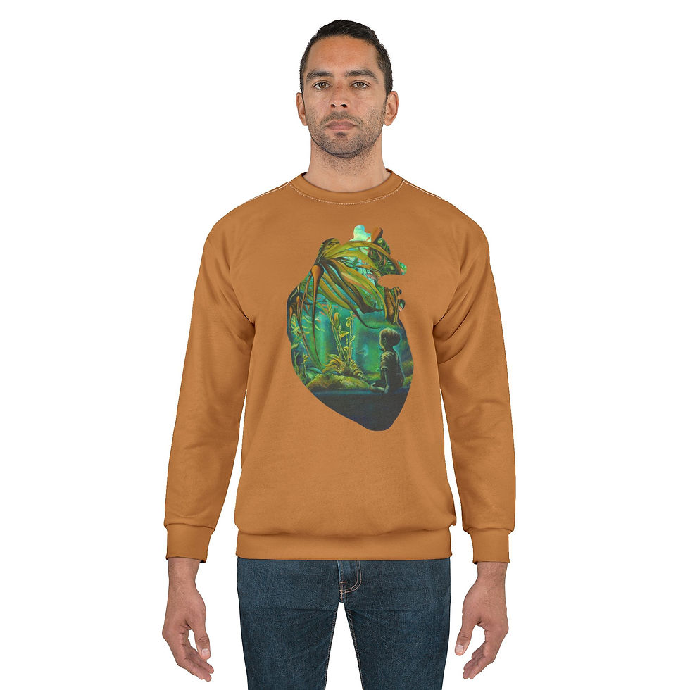Thumbnail: Boy Heart Unisex Sweatshirt (AOP)