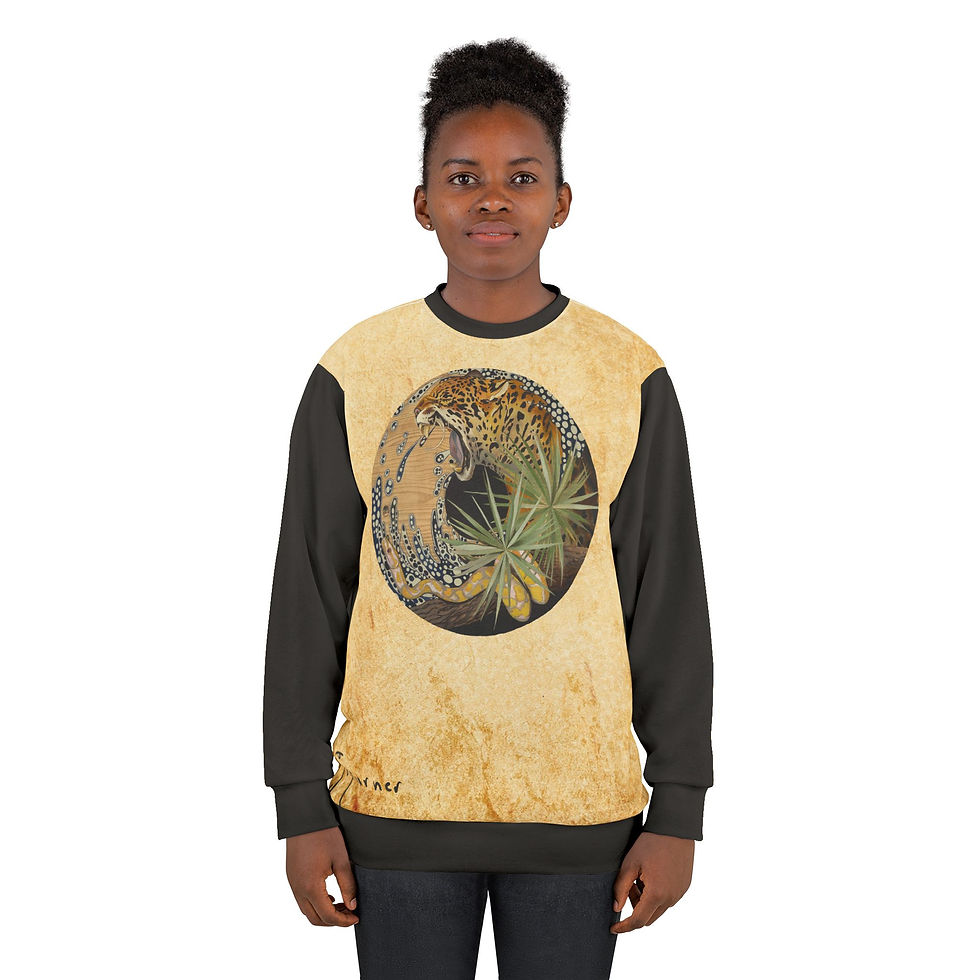 Thumbnail: Ancestral iris Unisex Sweatshirt (AOP)