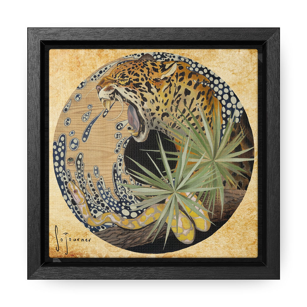 Ancestral iris Gallery Canvas Wraps, Square Frame