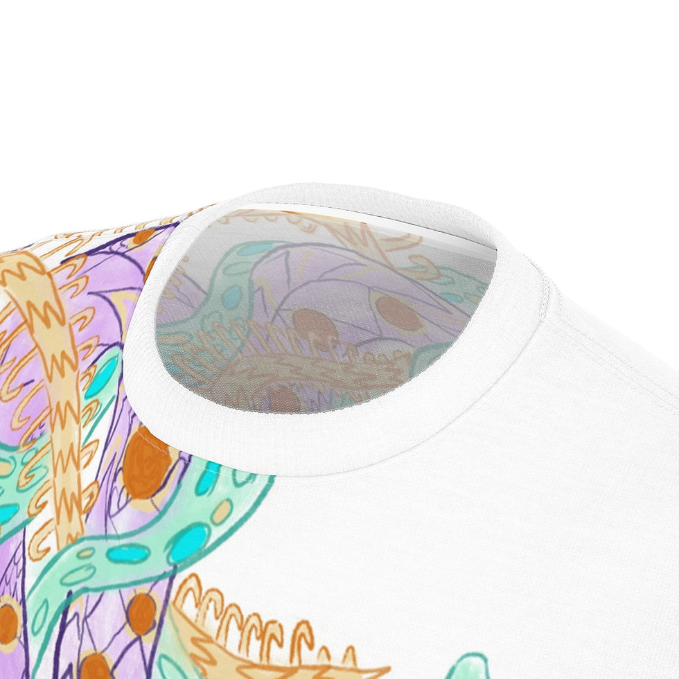 Thumbnail: “Danger noodle doodle”-Unisex Cut & Sew Tee (AOP)