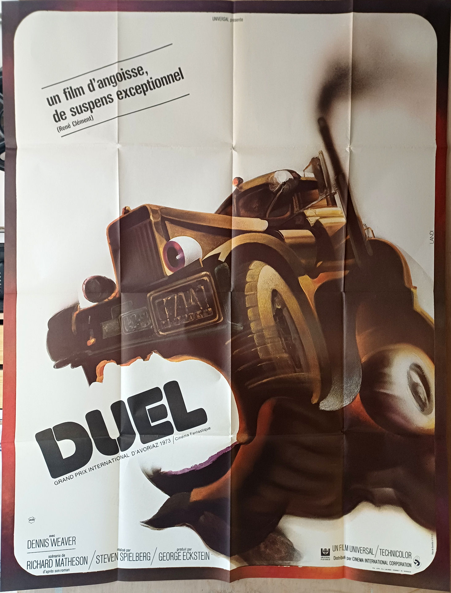 Affiche de cinéma Duel