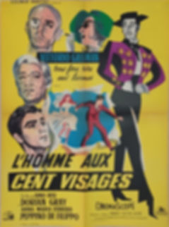 Affiche Homme aux cent visages_60x80