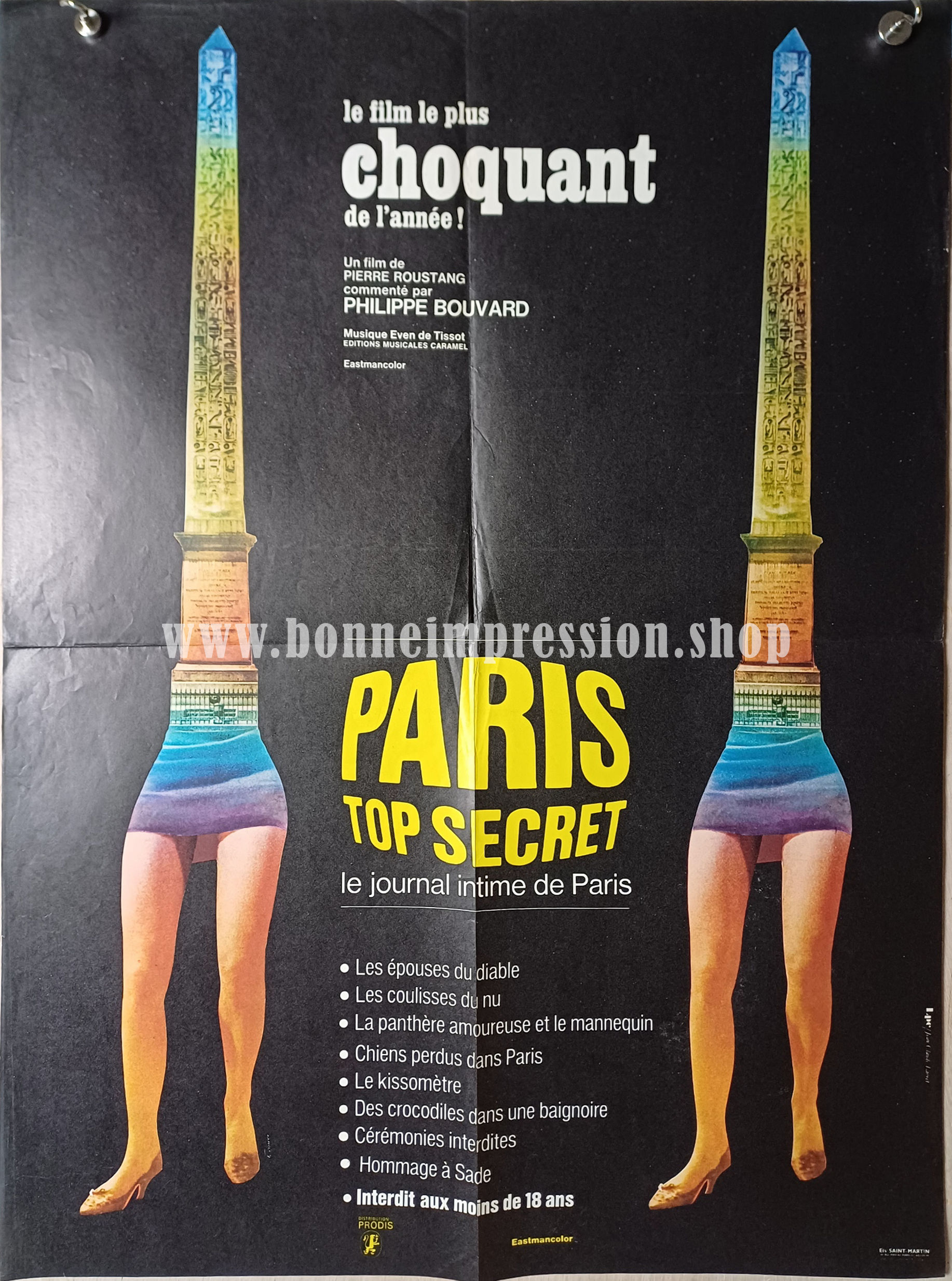 Affiche originale Paris top secret