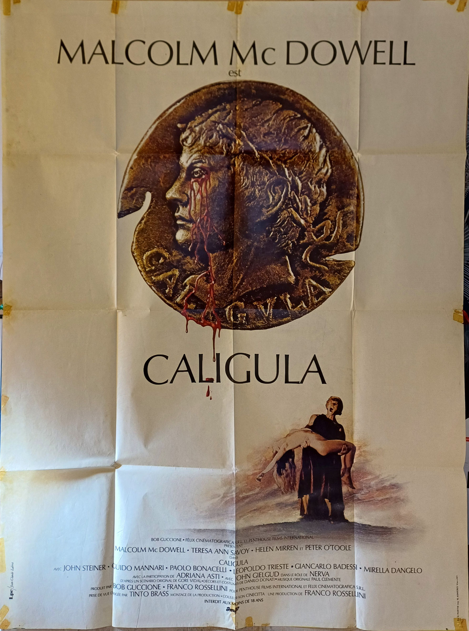 Affiche Caligula 120x160cm