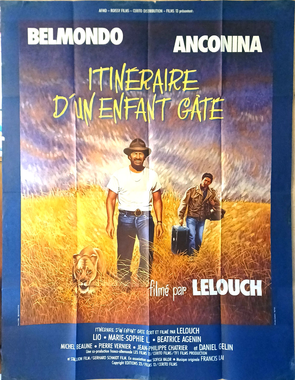 ITINÉRAIRE D'UN ENFANT GÂTÉ - Affiche de cinéma - 120x160cm.- 1988