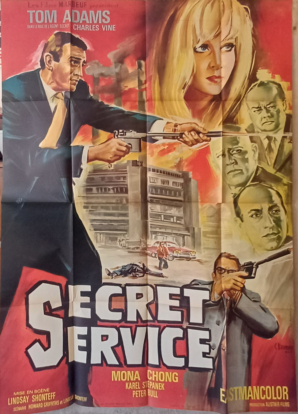 SECRET SERVICE  - Affiche de cinéma - 120x160cm. - 1965