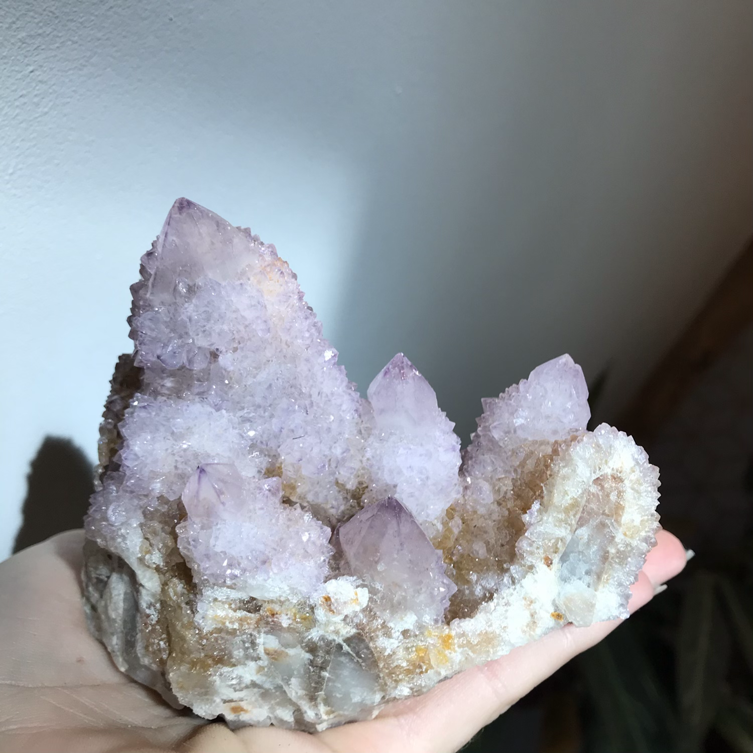 Large Lilac Spirit Amethyst Cluster from South Africa Medium Sized Spirit Quartz