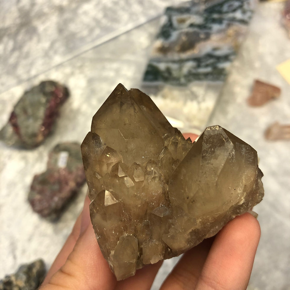 Thumbnail: Natural Citrine Cluster Kundalini Citrine from Congo