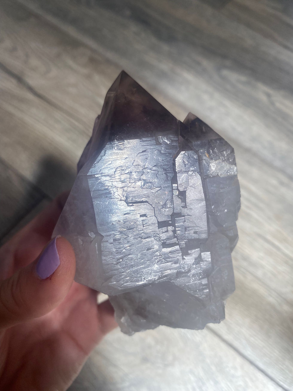 Thumbnail: Large Amethyst Elestial Point from Bolivia 