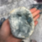 Thumbnail: Gemmy Celestite Geode Egg Shaped and Self Standing