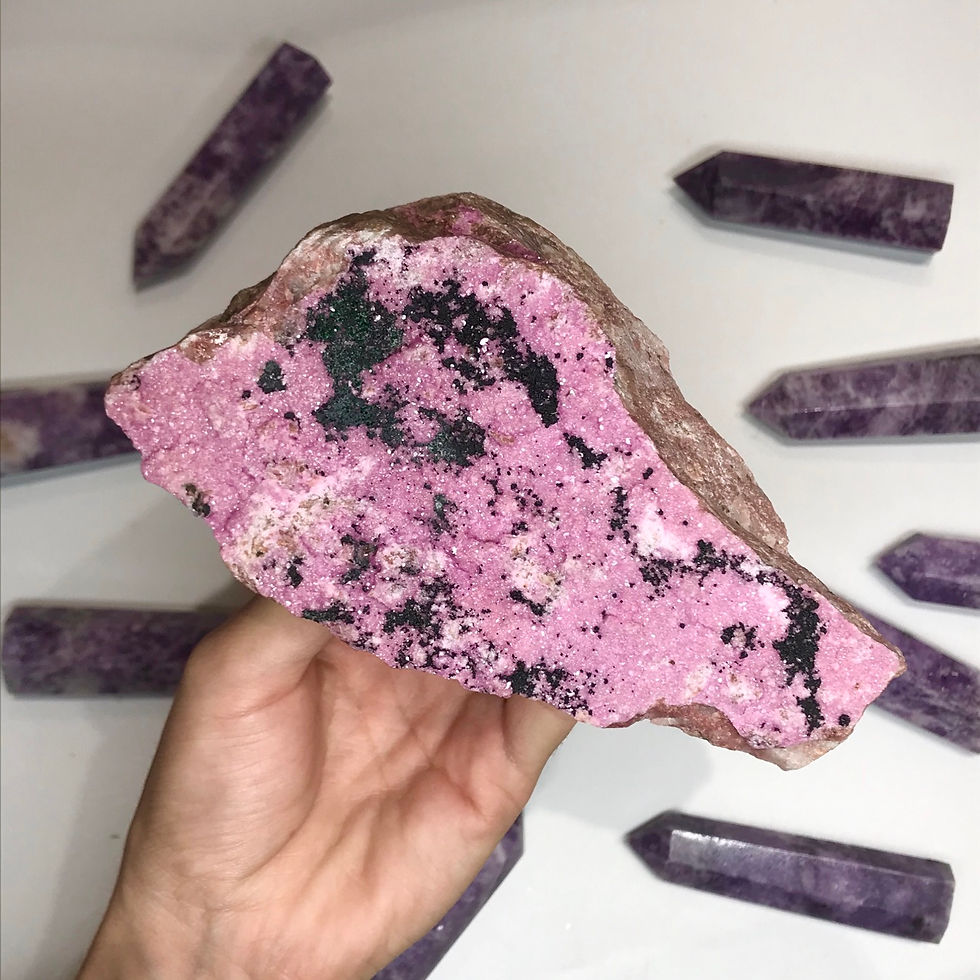 Thumbnail: Large Natural Cobalto Calcite Cluster Salrose