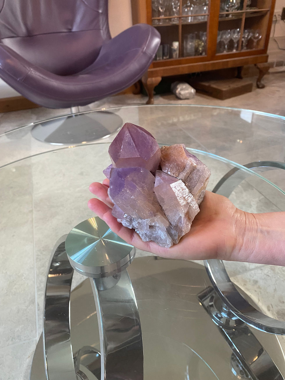 Thumbnail: Large High Quality Rare Amethyst With unusually Long thick Points