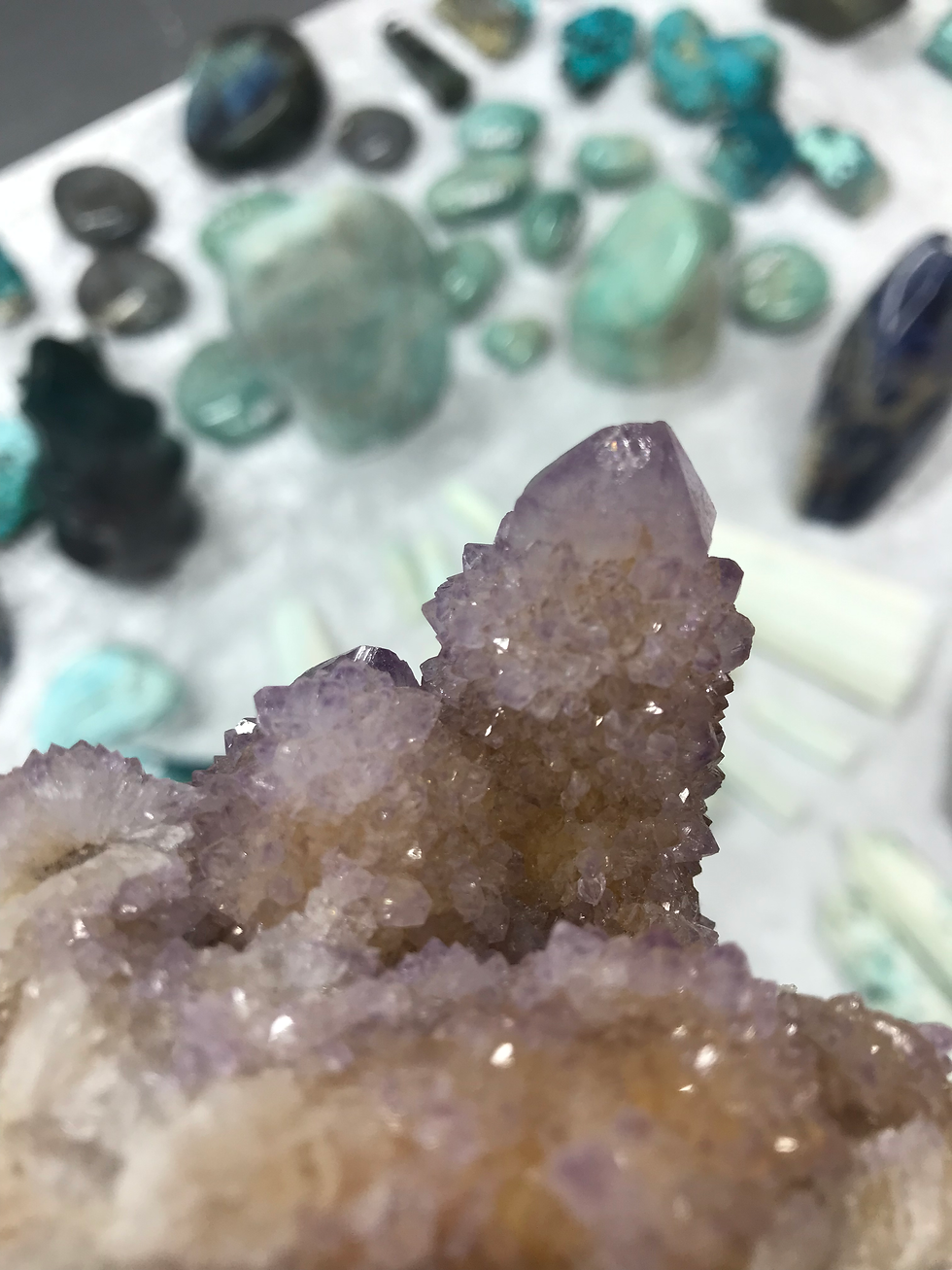 Thumbnail: Spirit Amethyst cluster from South Africa natural Spirit Quartz