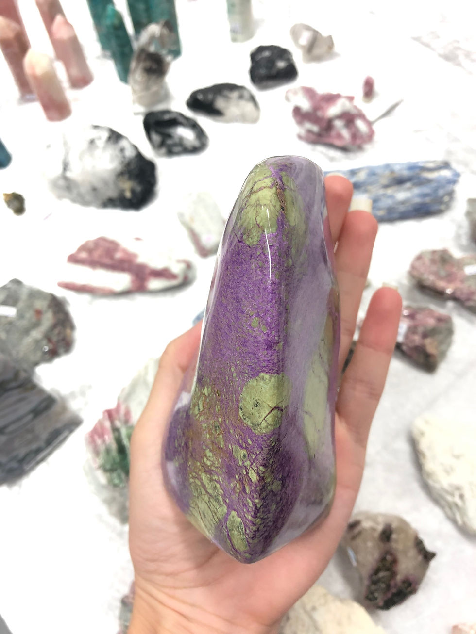 Thumbnail: Large Stichtite and Serpentine freeform from South Africa