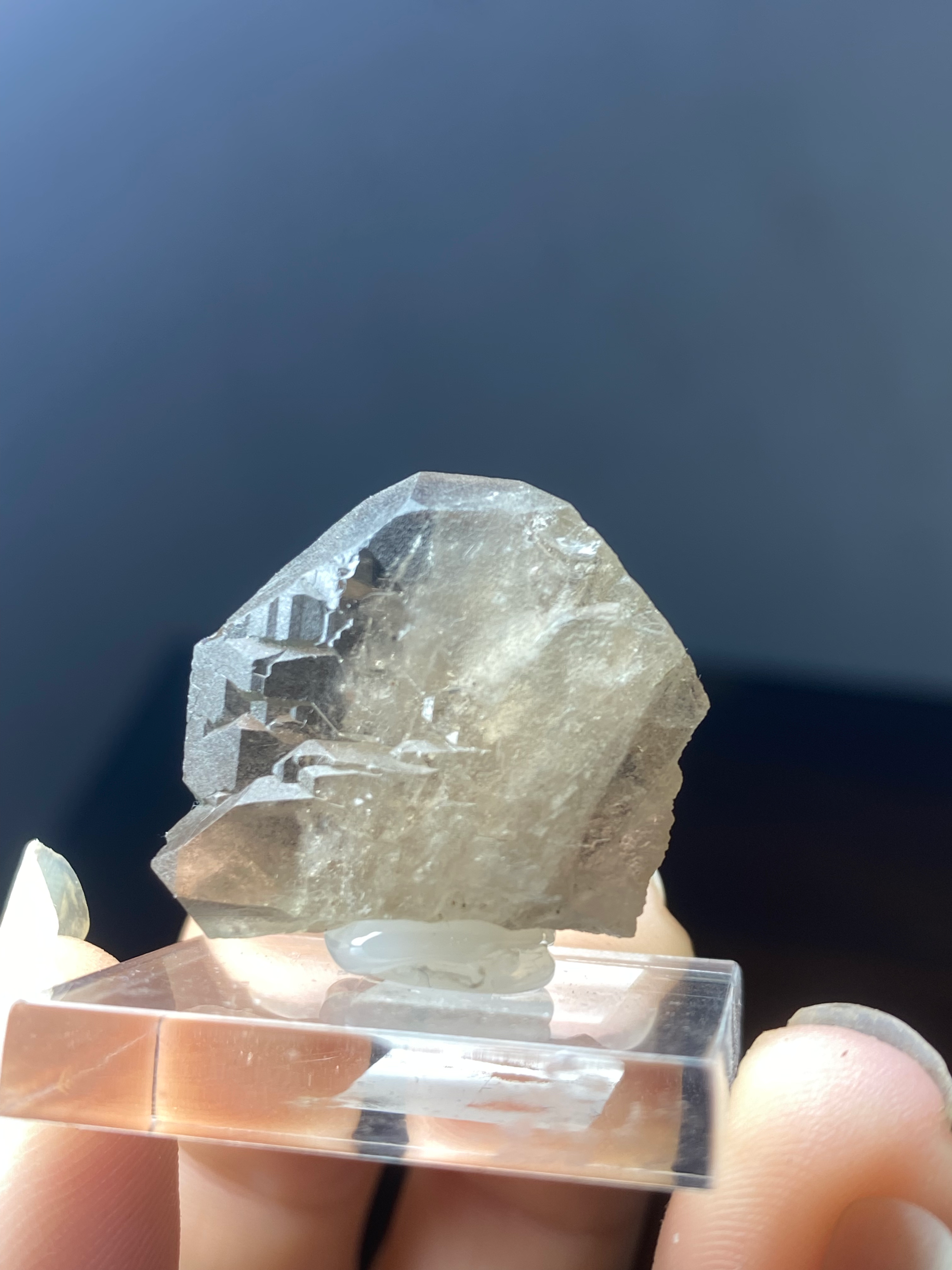 small Smoky Quartz French Gwindel from Leschaux France