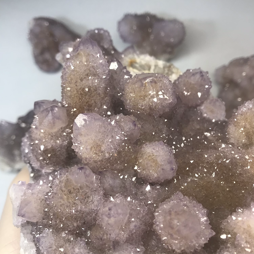 Thumbnail: XL Large Spirit Amethyst Cluster with tall points from South Africa