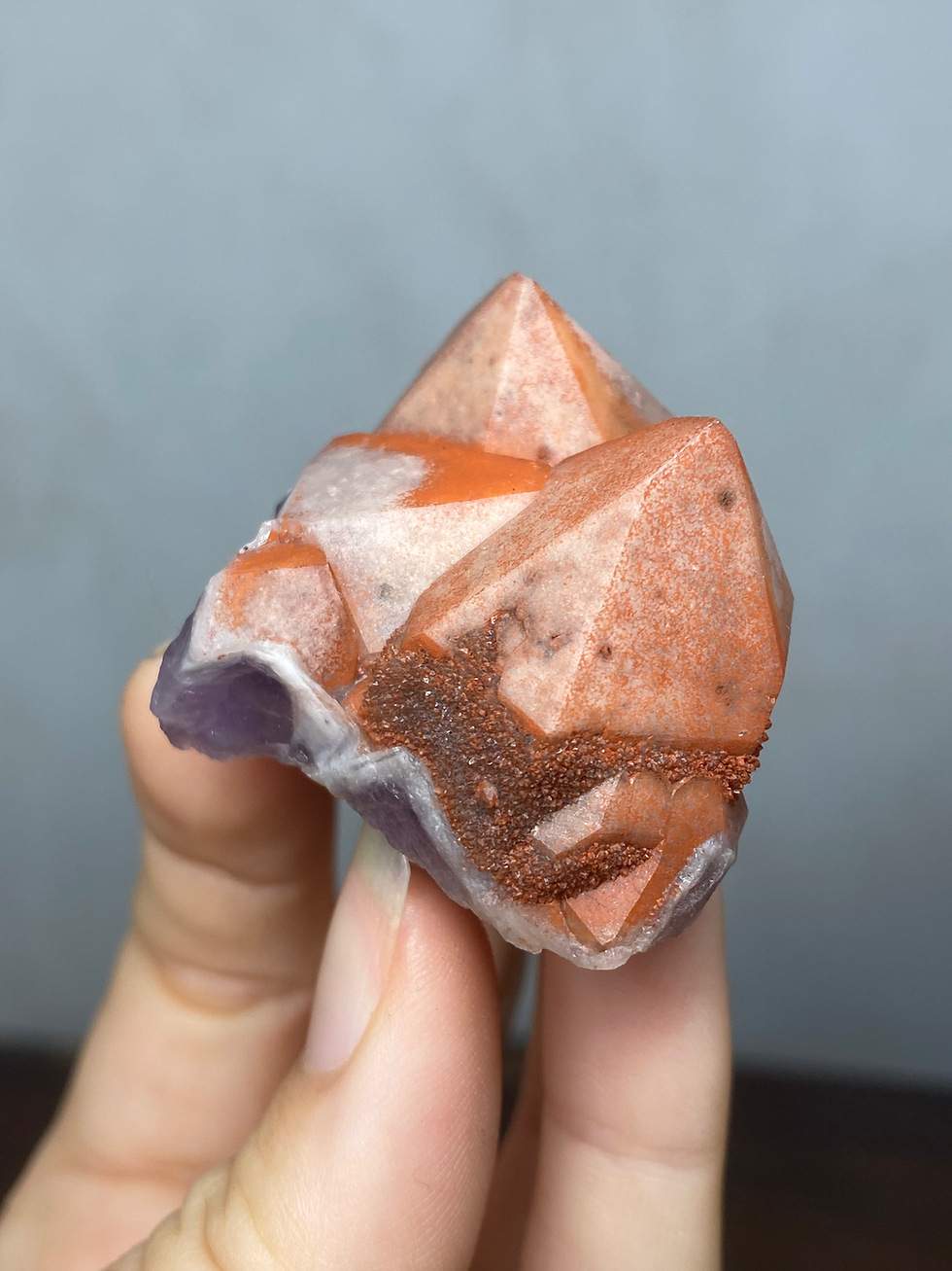 Thumbnail: Red Amethyst Eisenkiesel Amethyst from Germany