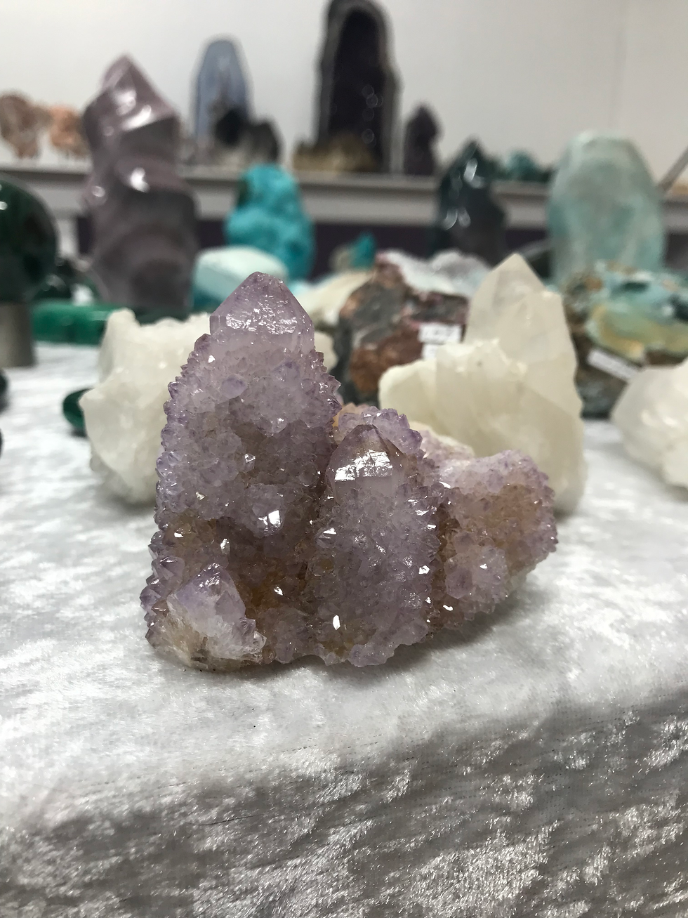 Thumbnail: Spirit Amethyst cluster from South Africa natural Spirit Quartz