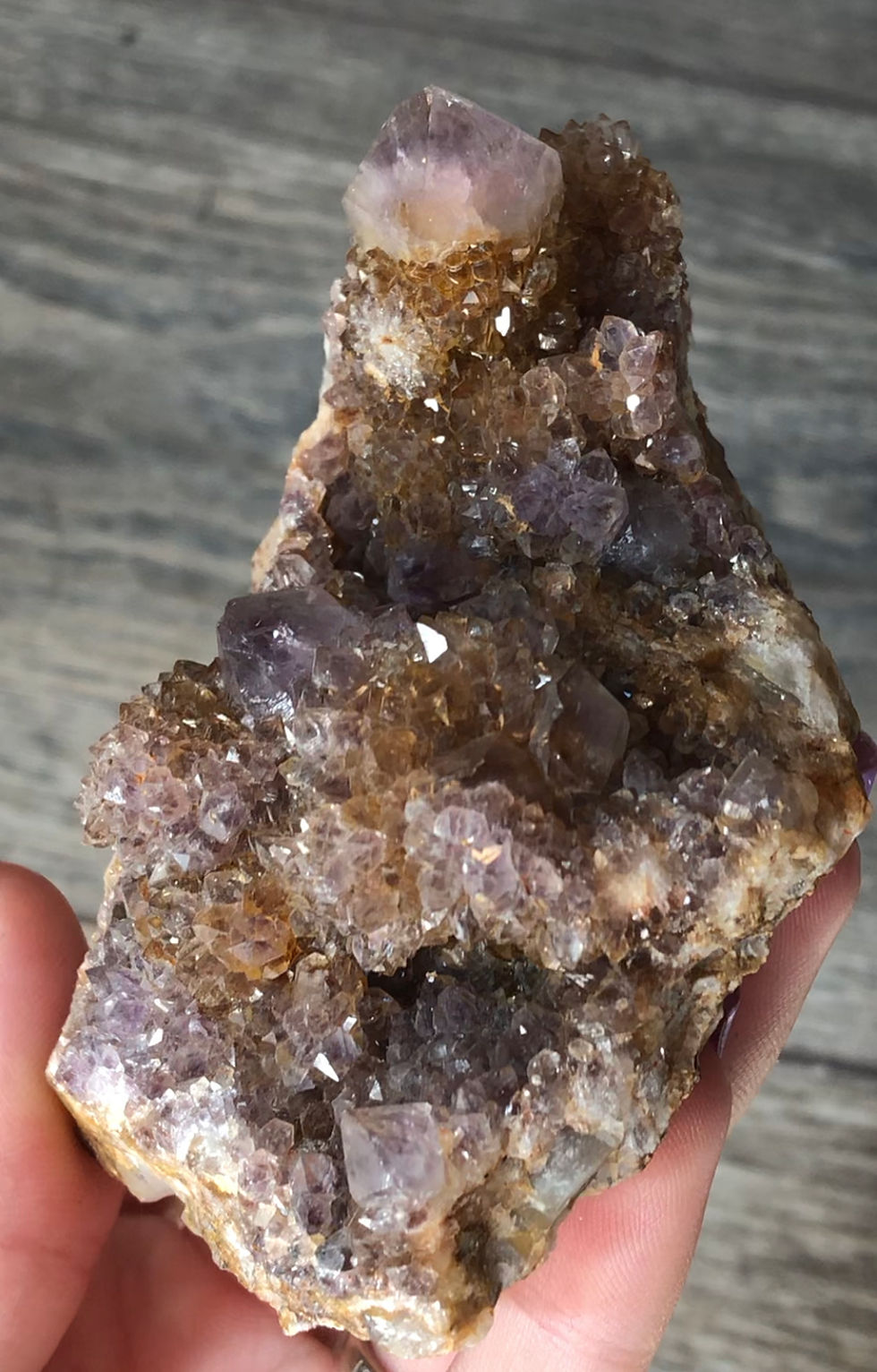 Thumbnail: Dark Spirit Amethyst Cluster from South Africa 
