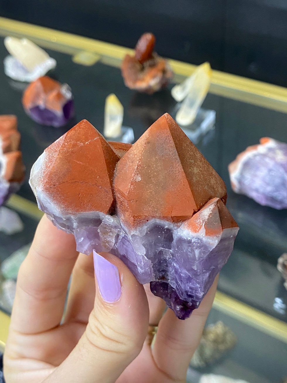 Thumbnail: Very Rare German Amethyst with Red Hematite