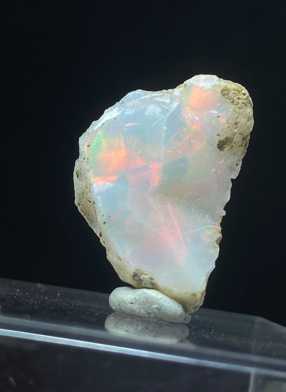 Thumbnail: Red flashy precious Opal from Ethiopia