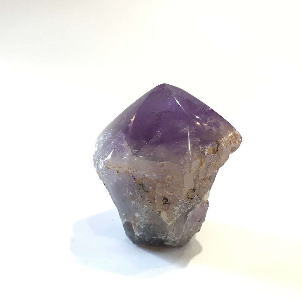 Thumbnail: Amethyst Point with Raw Sides and Polished Top