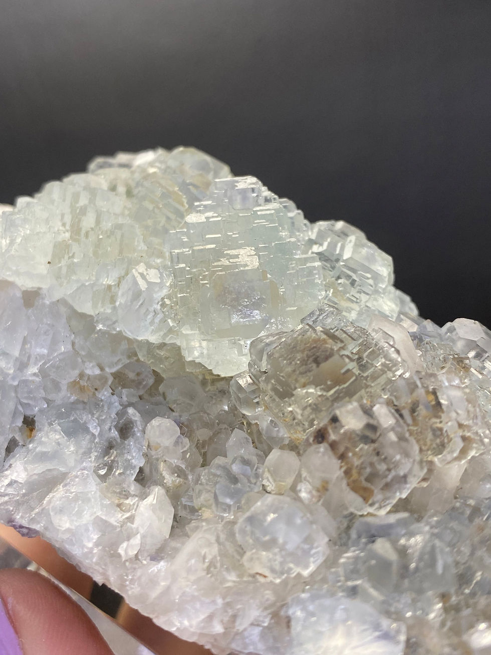 Thumbnail: High Quality Cubic Blue Fluorite cluster From Yindu, China with good Clarity
