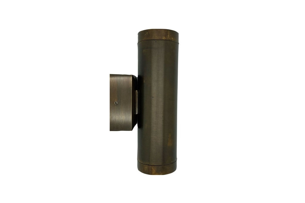 NAVIGATOR UP AND DOWN WALL LIGHT SOLID ANTIQUE BRASS 09081