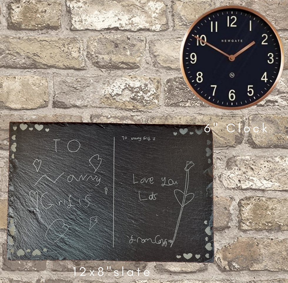 Thumbnail: Kids handwriting on coaster