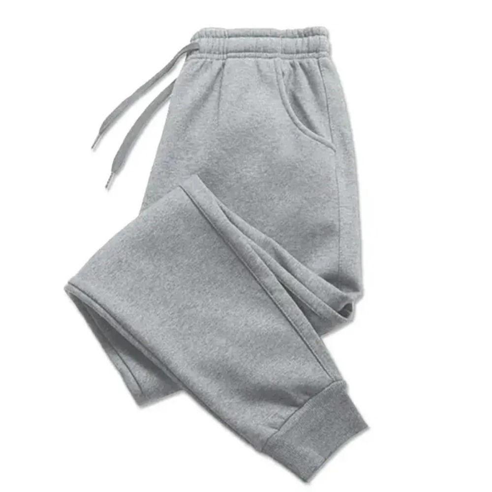 Mens Casual Pants Autumn Winter Fleece Sweatpants Men Running Jogger Sports Gym