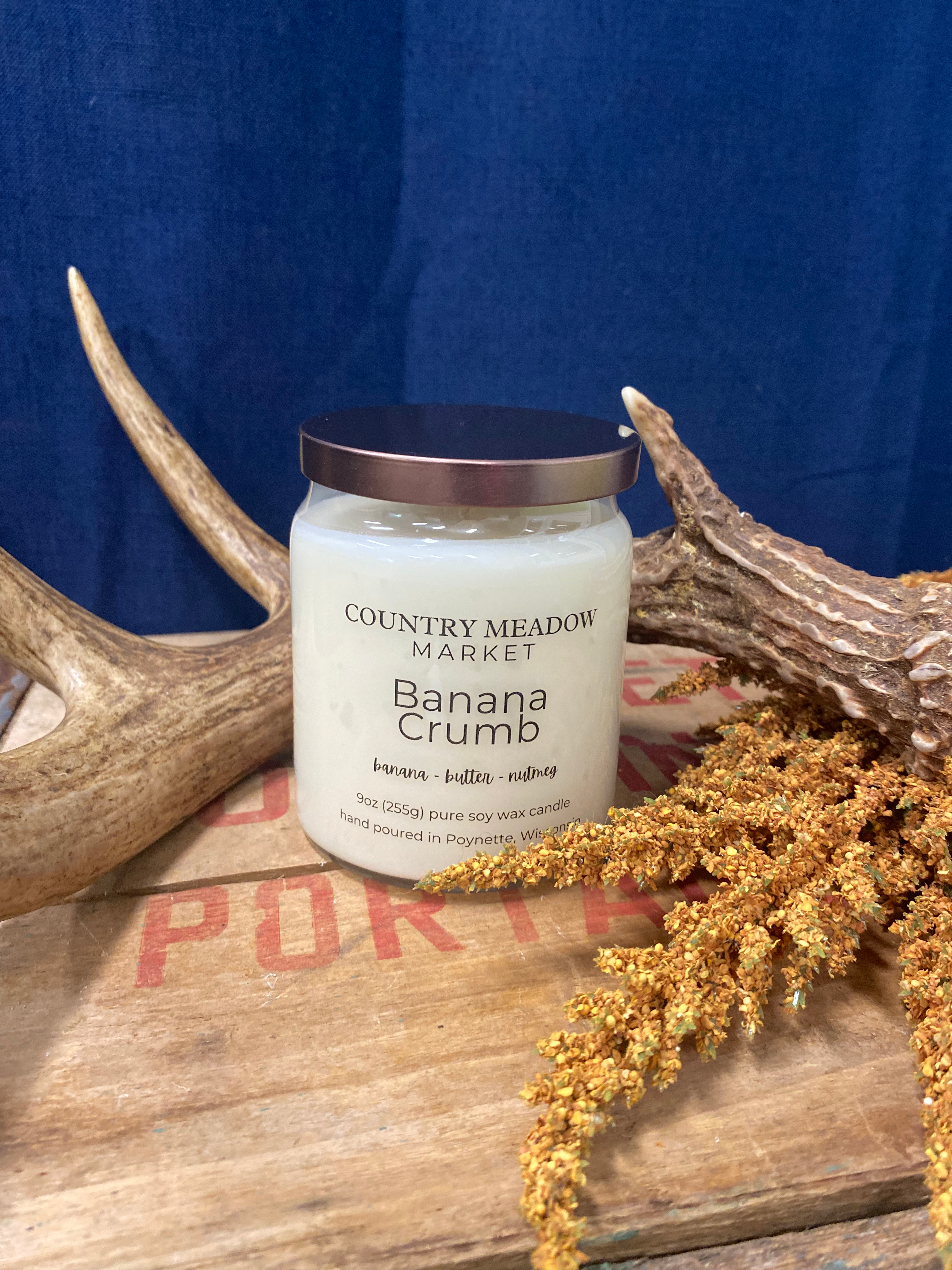 9oz Banana Crumb Soy Wax Candle
