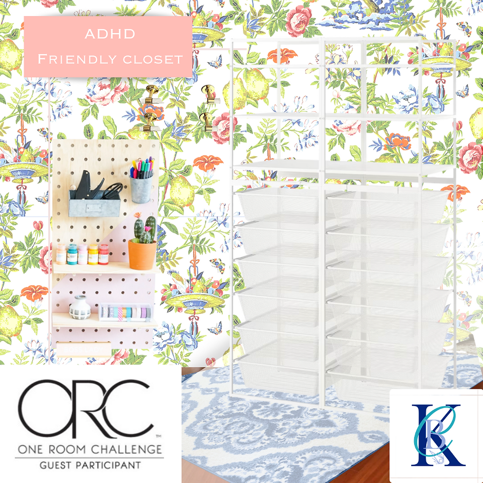 ADHD Friendly Closet design, how to organize beautifully with ADHD